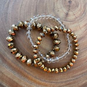 Copper Trio stretch bracelets